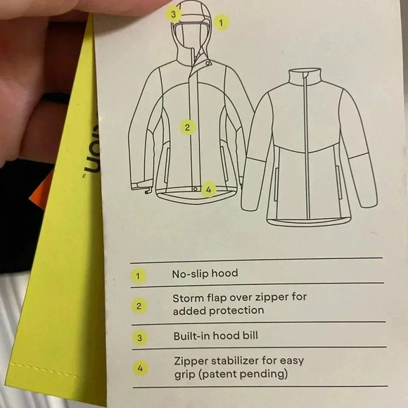 All in motion jacket boys black 2 in 1‎ zip up hooded XS NWT $60 - Picture 13 of 15